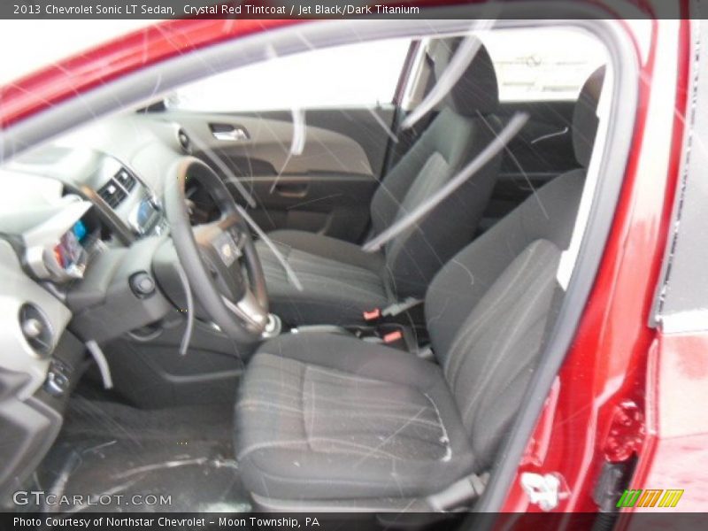 Crystal Red Tintcoat / Jet Black/Dark Titanium 2013 Chevrolet Sonic LT Sedan