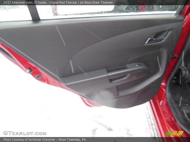 Crystal Red Tintcoat / Jet Black/Dark Titanium 2013 Chevrolet Sonic LT Sedan