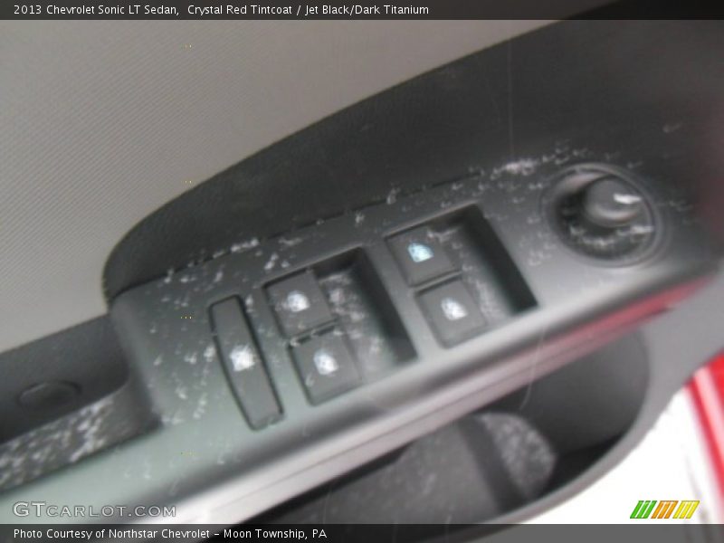 Crystal Red Tintcoat / Jet Black/Dark Titanium 2013 Chevrolet Sonic LT Sedan