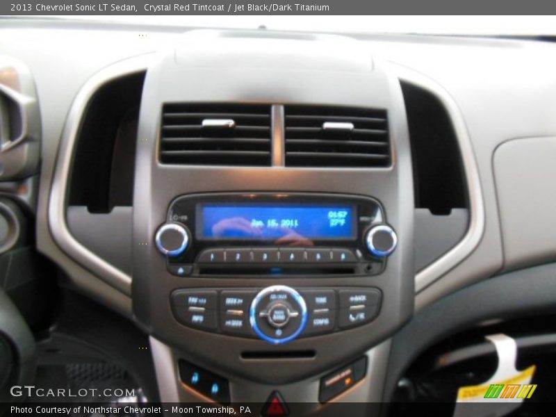 Crystal Red Tintcoat / Jet Black/Dark Titanium 2013 Chevrolet Sonic LT Sedan