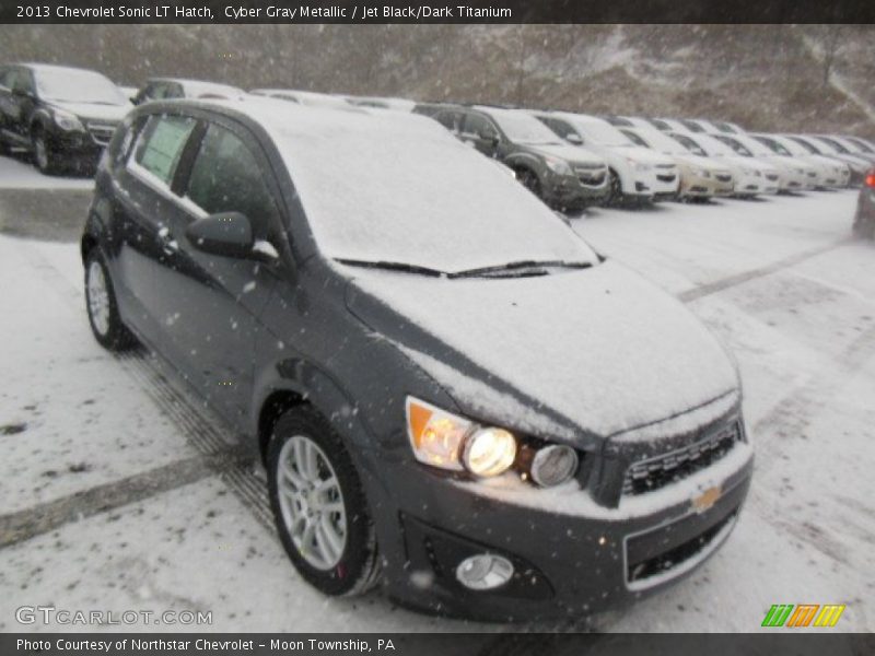 Cyber Gray Metallic / Jet Black/Dark Titanium 2013 Chevrolet Sonic LT Hatch