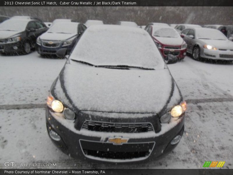 Cyber Gray Metallic / Jet Black/Dark Titanium 2013 Chevrolet Sonic LT Hatch