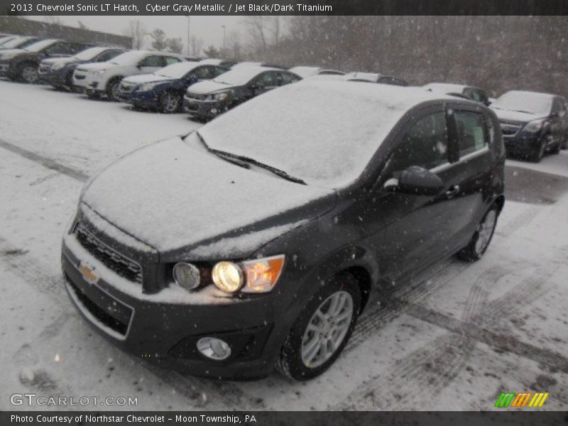 Cyber Gray Metallic / Jet Black/Dark Titanium 2013 Chevrolet Sonic LT Hatch