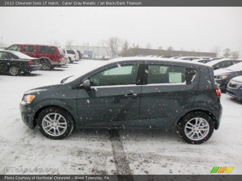 Cyber Gray Metallic / Jet Black/Dark Titanium 2013 Chevrolet Sonic LT Hatch