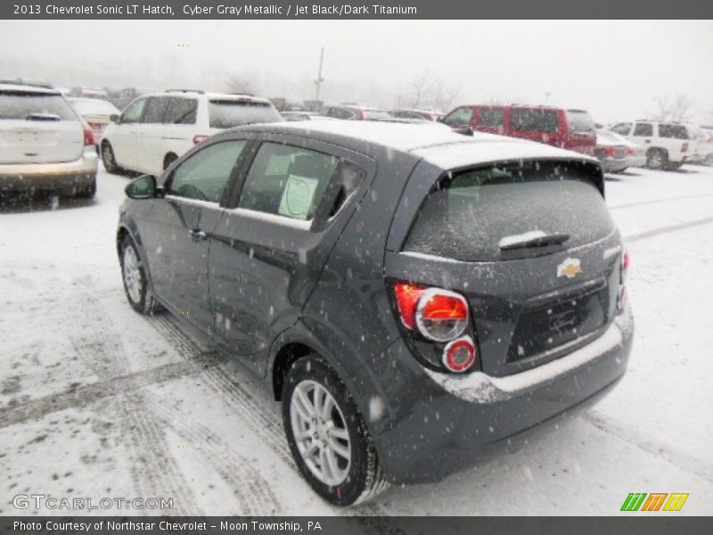 Cyber Gray Metallic / Jet Black/Dark Titanium 2013 Chevrolet Sonic LT Hatch