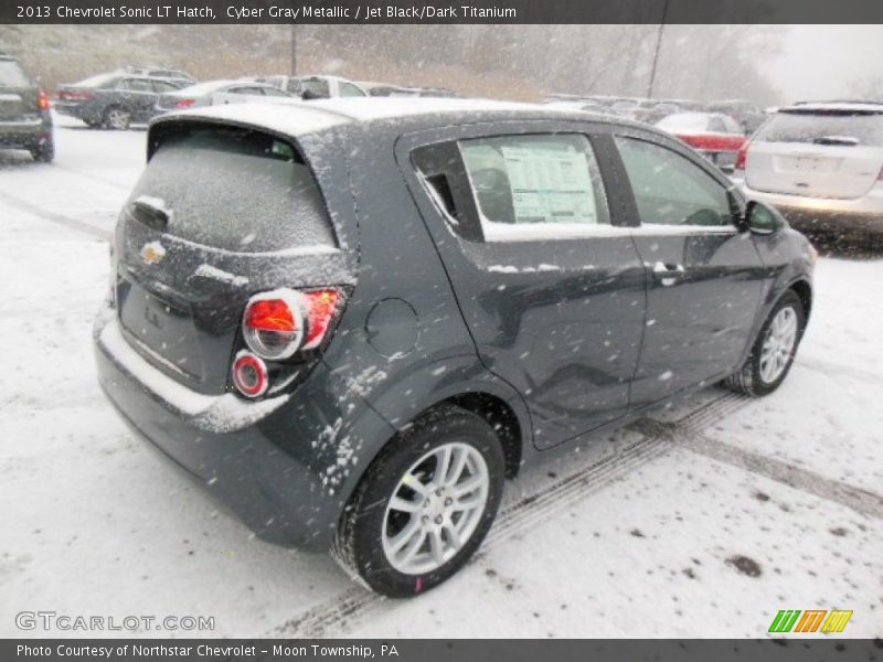 Cyber Gray Metallic / Jet Black/Dark Titanium 2013 Chevrolet Sonic LT Hatch