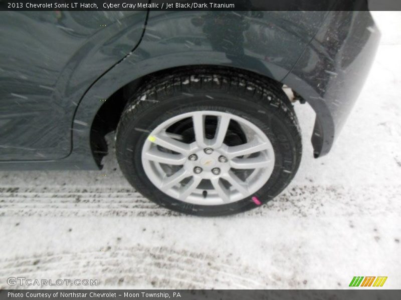 Cyber Gray Metallic / Jet Black/Dark Titanium 2013 Chevrolet Sonic LT Hatch