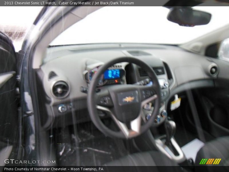 Cyber Gray Metallic / Jet Black/Dark Titanium 2013 Chevrolet Sonic LT Hatch