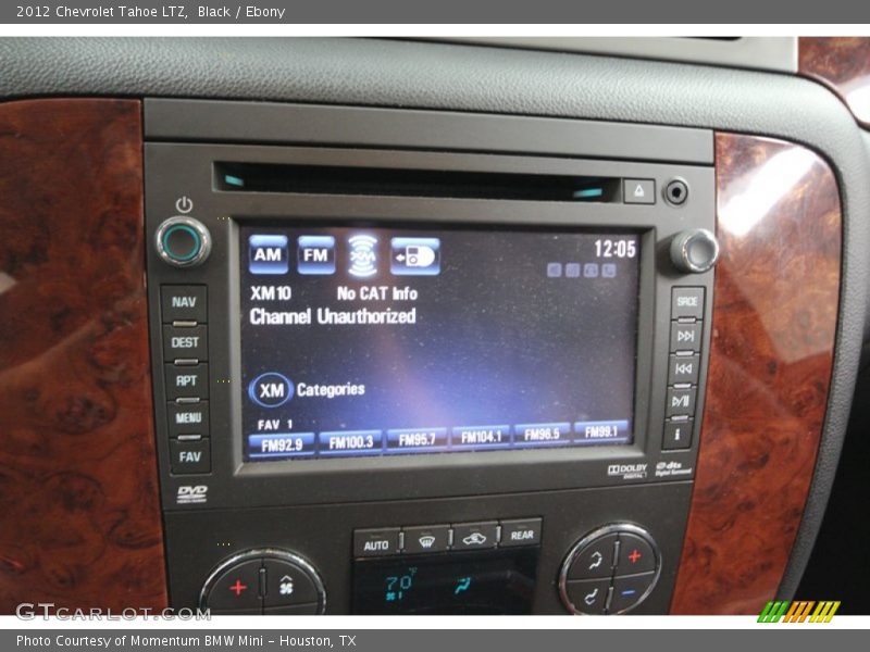 Black / Ebony 2012 Chevrolet Tahoe LTZ