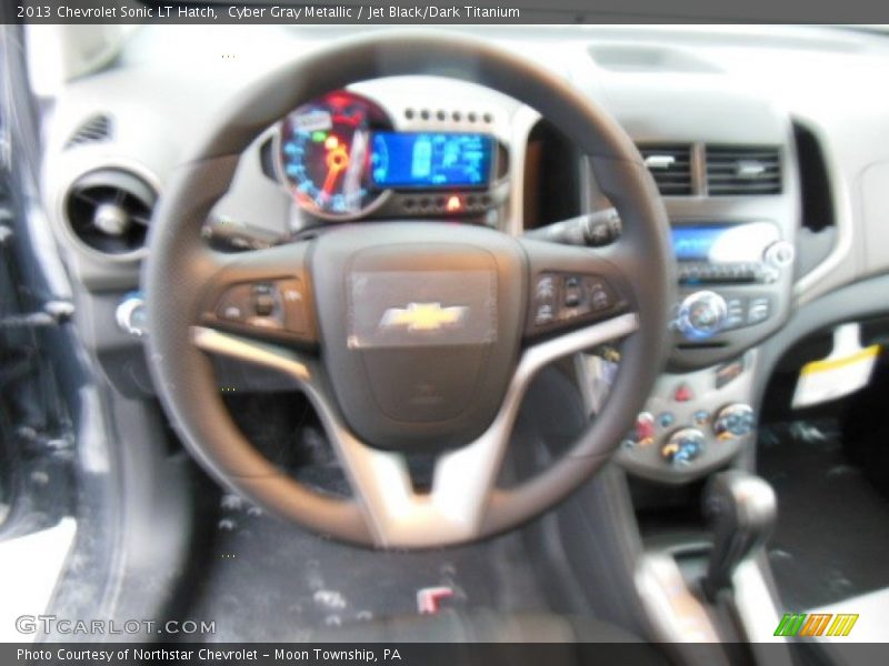 Cyber Gray Metallic / Jet Black/Dark Titanium 2013 Chevrolet Sonic LT Hatch