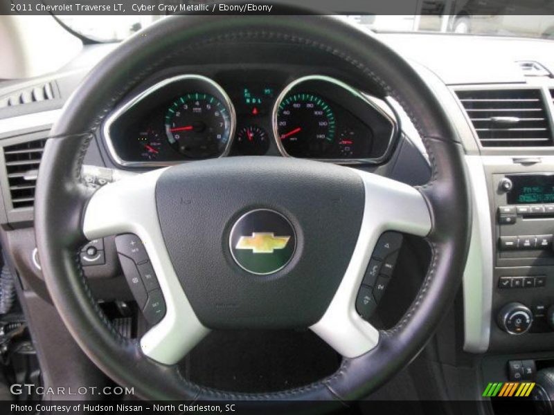 Cyber Gray Metallic / Ebony/Ebony 2011 Chevrolet Traverse LT