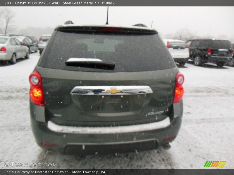 Steel Green Metallic / Jet Black 2013 Chevrolet Equinox LT AWD