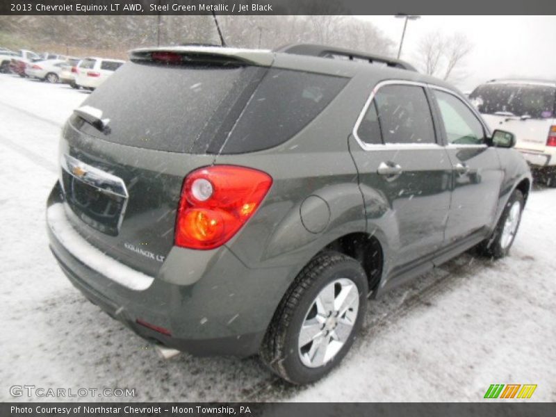 Steel Green Metallic / Jet Black 2013 Chevrolet Equinox LT AWD