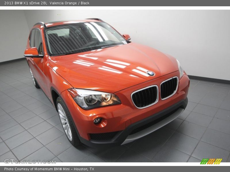 Valencia Orange / Black 2013 BMW X1 sDrive 28i
