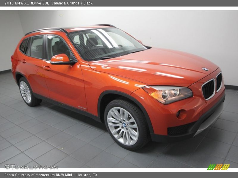 Valencia Orange / Black 2013 BMW X1 sDrive 28i
