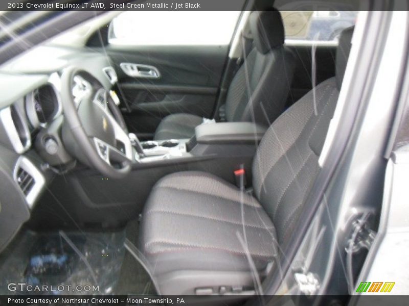 Steel Green Metallic / Jet Black 2013 Chevrolet Equinox LT AWD