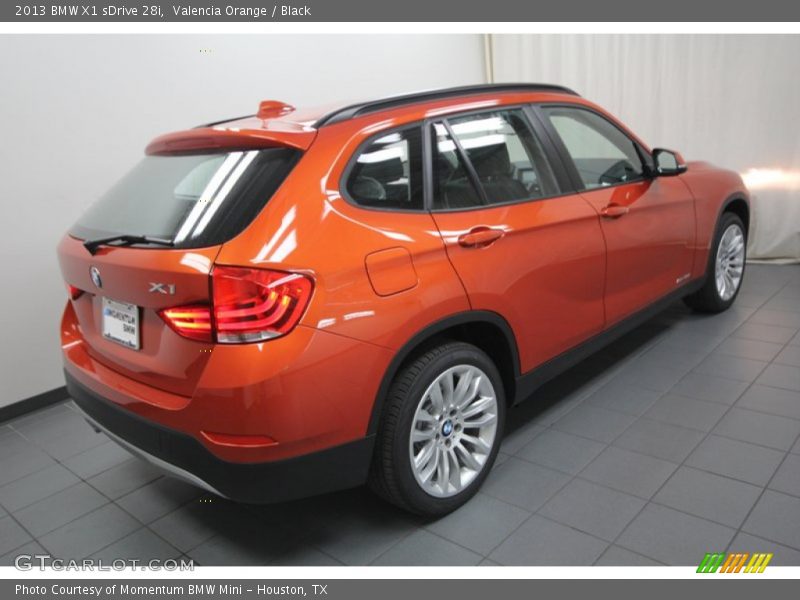 Valencia Orange / Black 2013 BMW X1 sDrive 28i