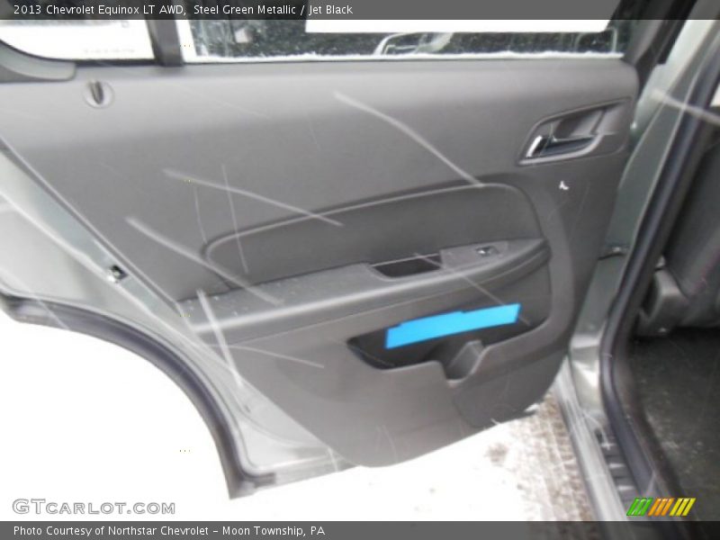 Steel Green Metallic / Jet Black 2013 Chevrolet Equinox LT AWD