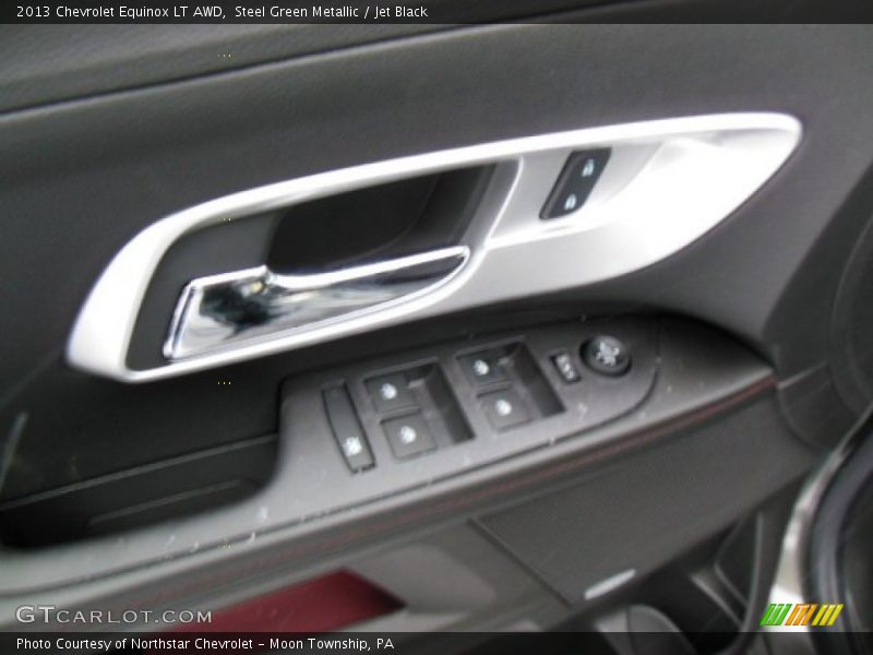 Steel Green Metallic / Jet Black 2013 Chevrolet Equinox LT AWD