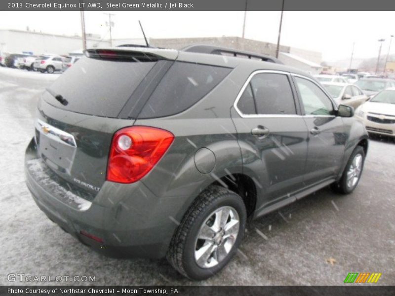 Steel Green Metallic / Jet Black 2013 Chevrolet Equinox LT AWD
