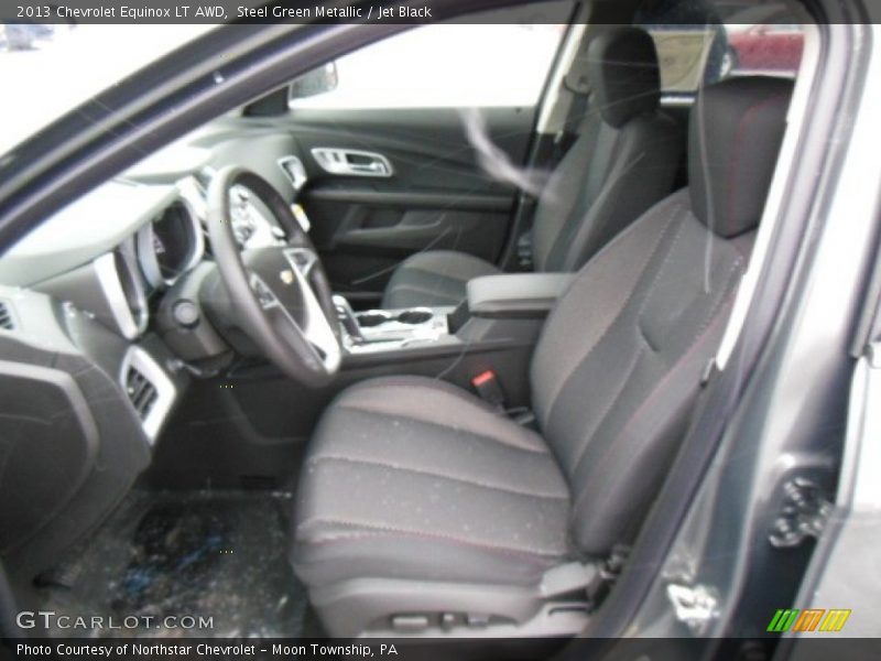 Steel Green Metallic / Jet Black 2013 Chevrolet Equinox LT AWD