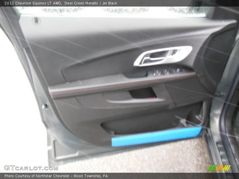 Steel Green Metallic / Jet Black 2013 Chevrolet Equinox LT AWD
