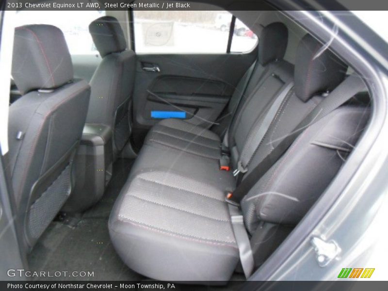 Steel Green Metallic / Jet Black 2013 Chevrolet Equinox LT AWD