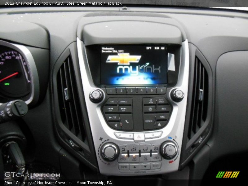 Steel Green Metallic / Jet Black 2013 Chevrolet Equinox LT AWD