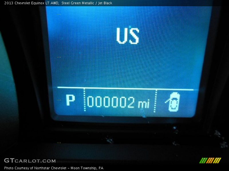 Steel Green Metallic / Jet Black 2013 Chevrolet Equinox LT AWD