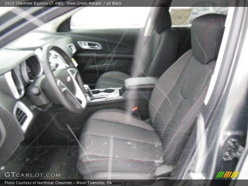 Steel Green Metallic / Jet Black 2013 Chevrolet Equinox LT AWD