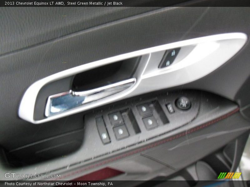 Steel Green Metallic / Jet Black 2013 Chevrolet Equinox LT AWD