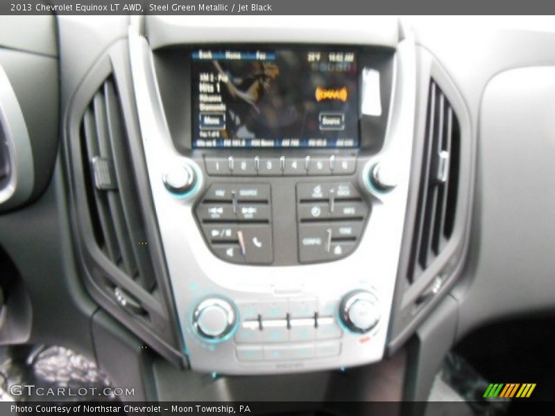 Steel Green Metallic / Jet Black 2013 Chevrolet Equinox LT AWD