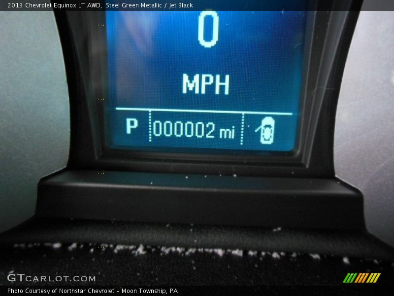 Steel Green Metallic / Jet Black 2013 Chevrolet Equinox LT AWD