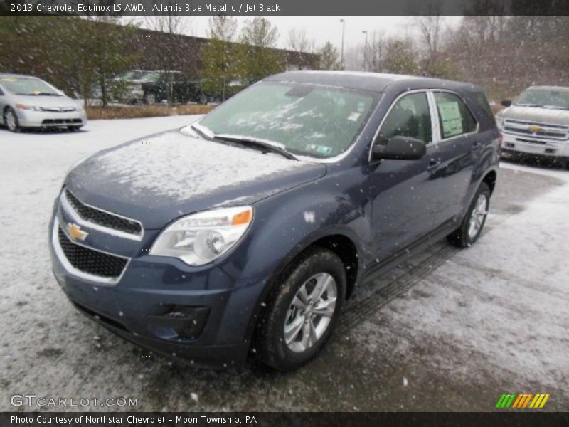 Atlantis Blue Metallic / Jet Black 2013 Chevrolet Equinox LS AWD