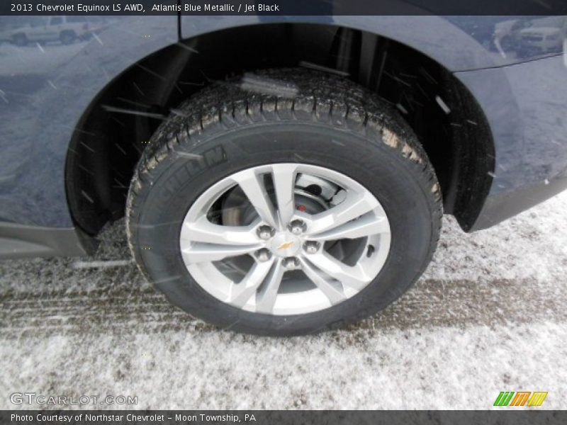 Atlantis Blue Metallic / Jet Black 2013 Chevrolet Equinox LS AWD