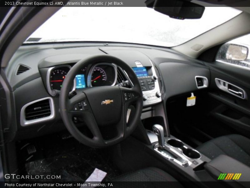 Atlantis Blue Metallic / Jet Black 2013 Chevrolet Equinox LS AWD