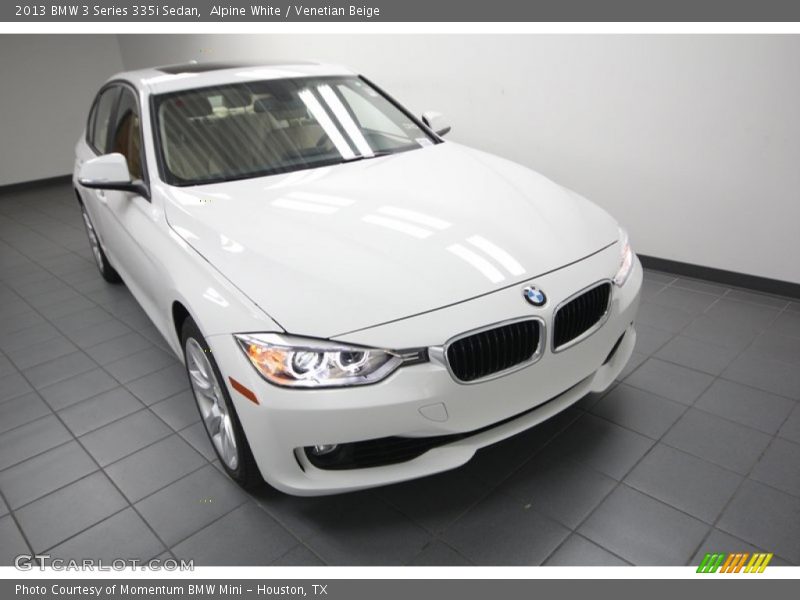 Alpine White / Venetian Beige 2013 BMW 3 Series 335i Sedan