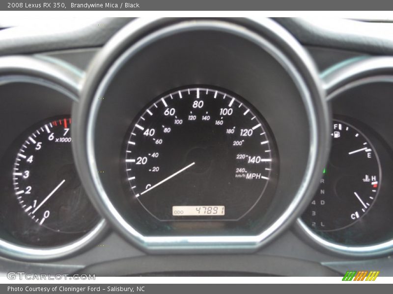 Brandywine Mica / Black 2008 Lexus RX 350