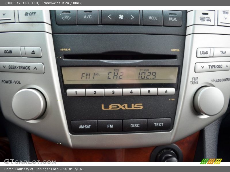 Brandywine Mica / Black 2008 Lexus RX 350