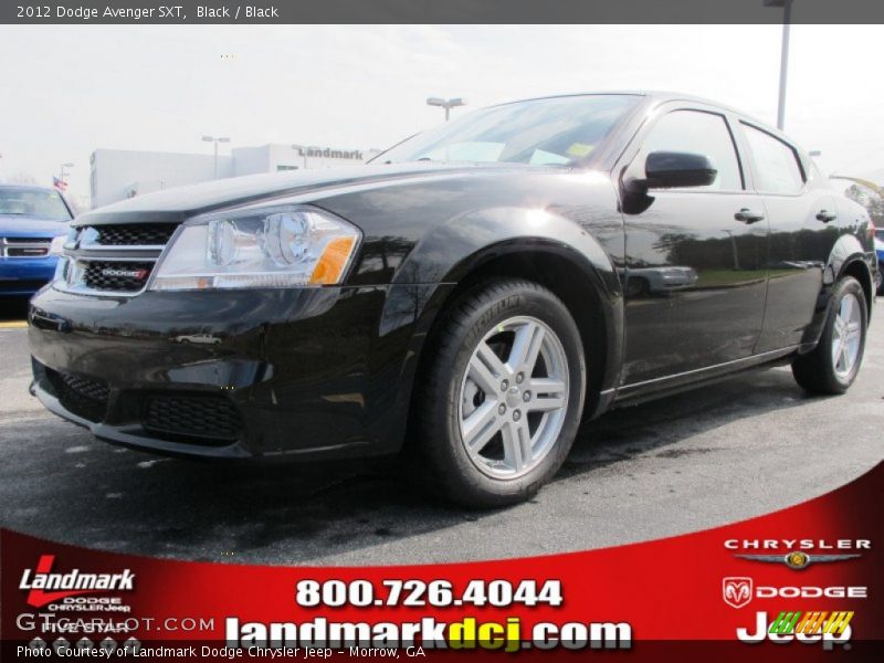 Black / Black 2012 Dodge Avenger SXT