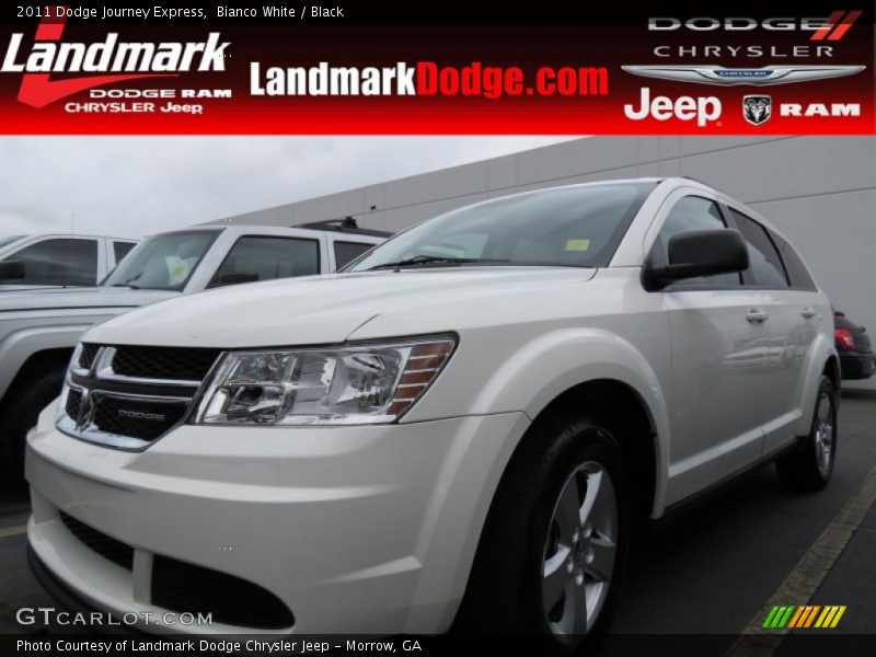 Bianco White / Black 2011 Dodge Journey Express