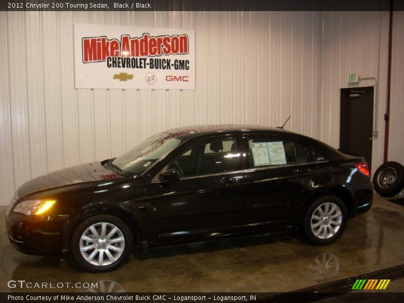 Black / Black 2012 Chrysler 200 Touring Sedan