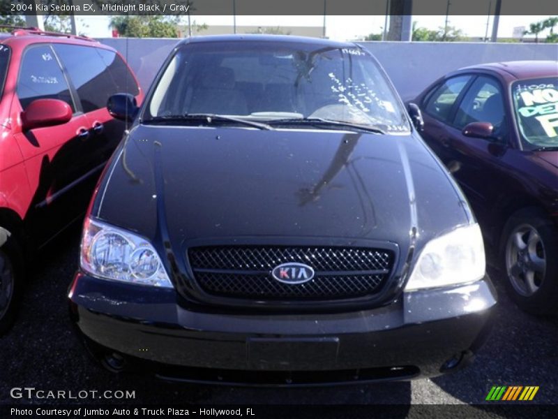 Midnight Black / Gray 2004 Kia Sedona EX