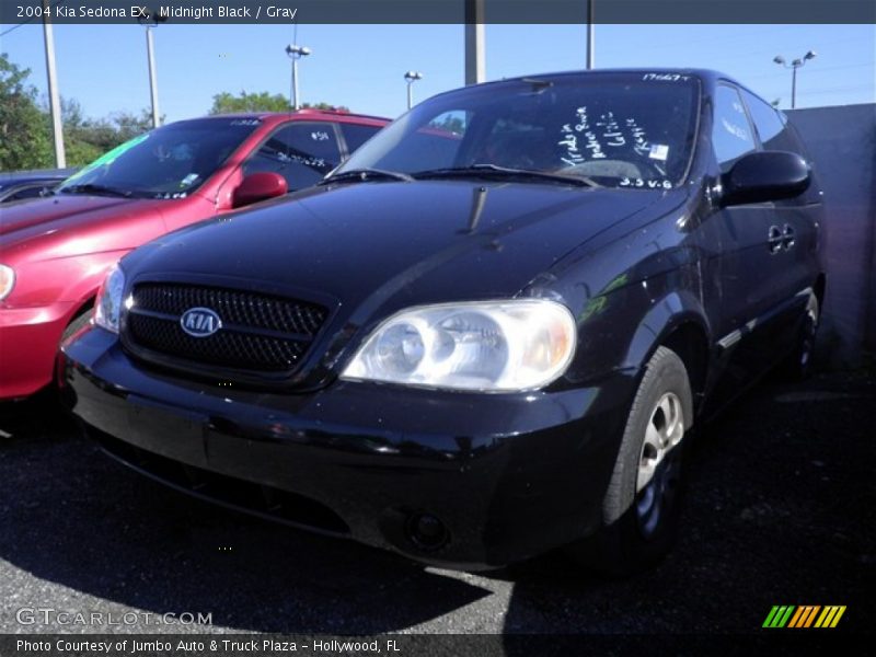 Midnight Black / Gray 2004 Kia Sedona EX