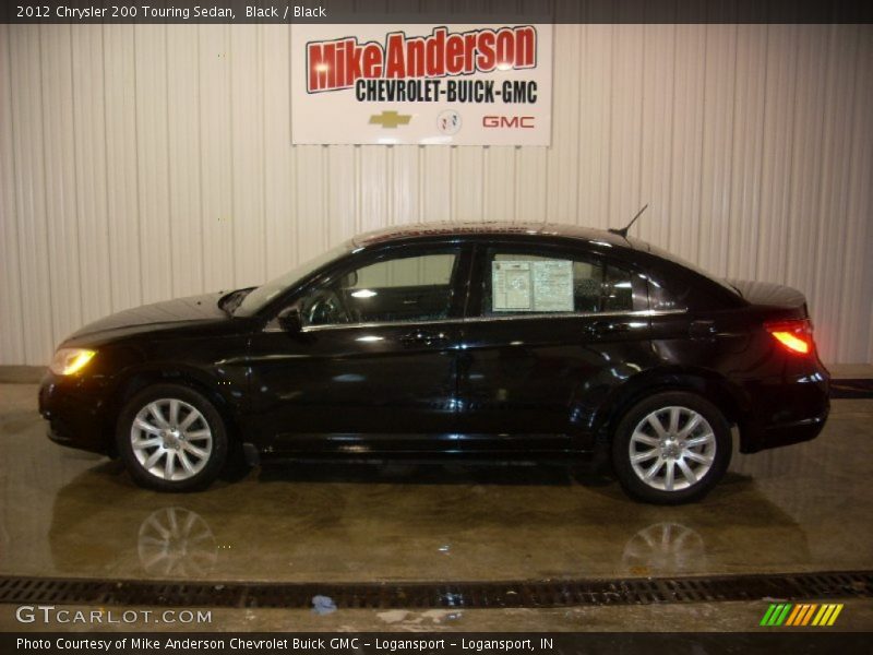 Black / Black 2012 Chrysler 200 Touring Sedan