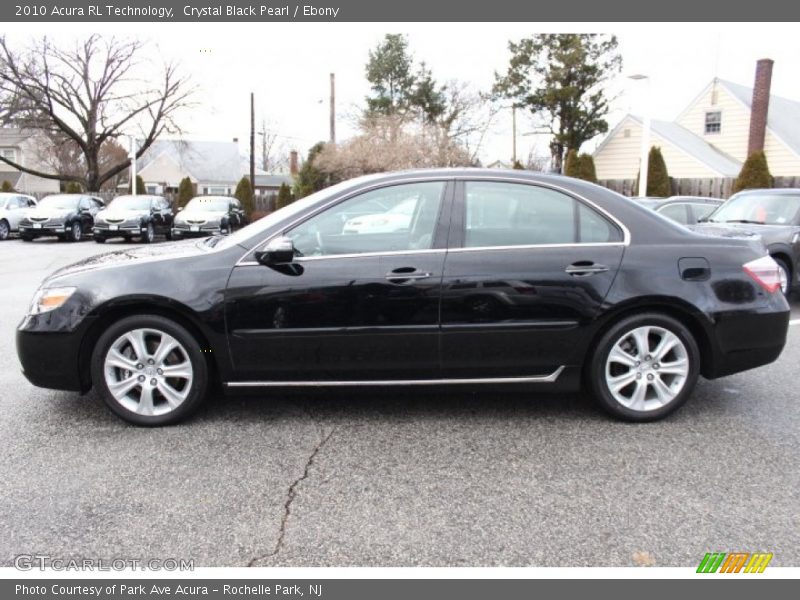 Crystal Black Pearl / Ebony 2010 Acura RL Technology