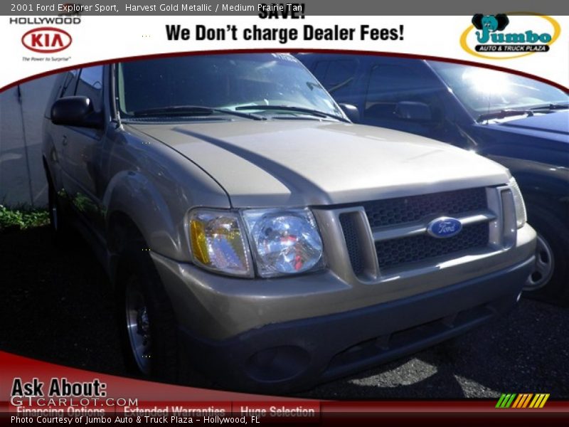 Harvest Gold Metallic / Medium Prairie Tan 2001 Ford Explorer Sport