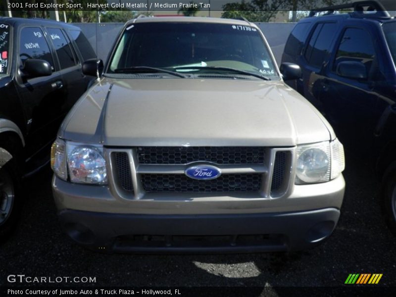 Harvest Gold Metallic / Medium Prairie Tan 2001 Ford Explorer Sport