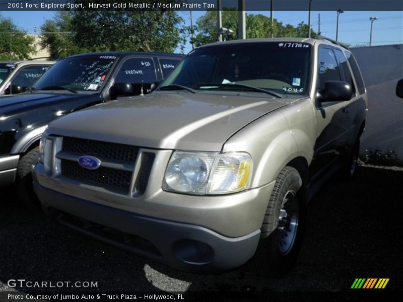 Harvest Gold Metallic / Medium Prairie Tan 2001 Ford Explorer Sport
