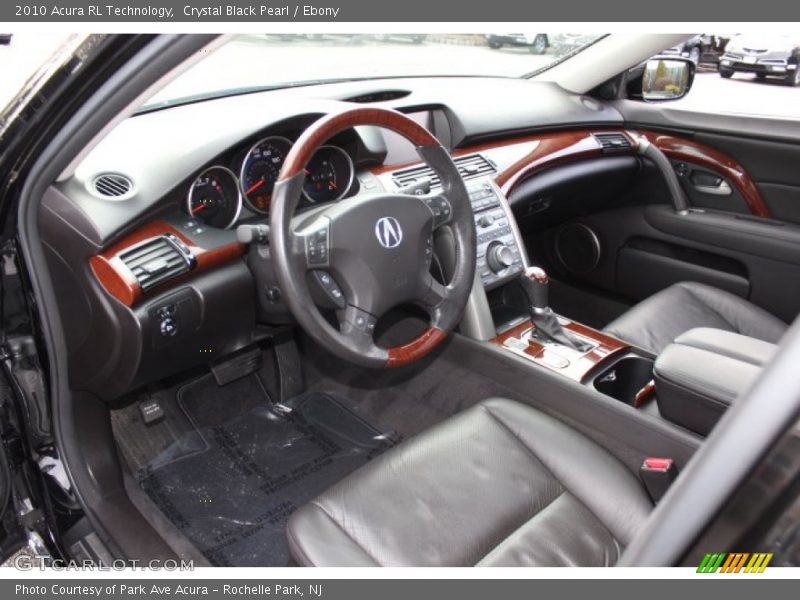 Crystal Black Pearl / Ebony 2010 Acura RL Technology
